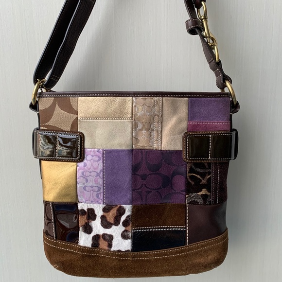 Coach leather patchwork bag - Picture 2 of 4